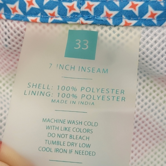 BONOBOS Logo Board Shorts Swimsuit TrunksDrawstring mens 33 Watermelon Pattern - Picture 7 of 13